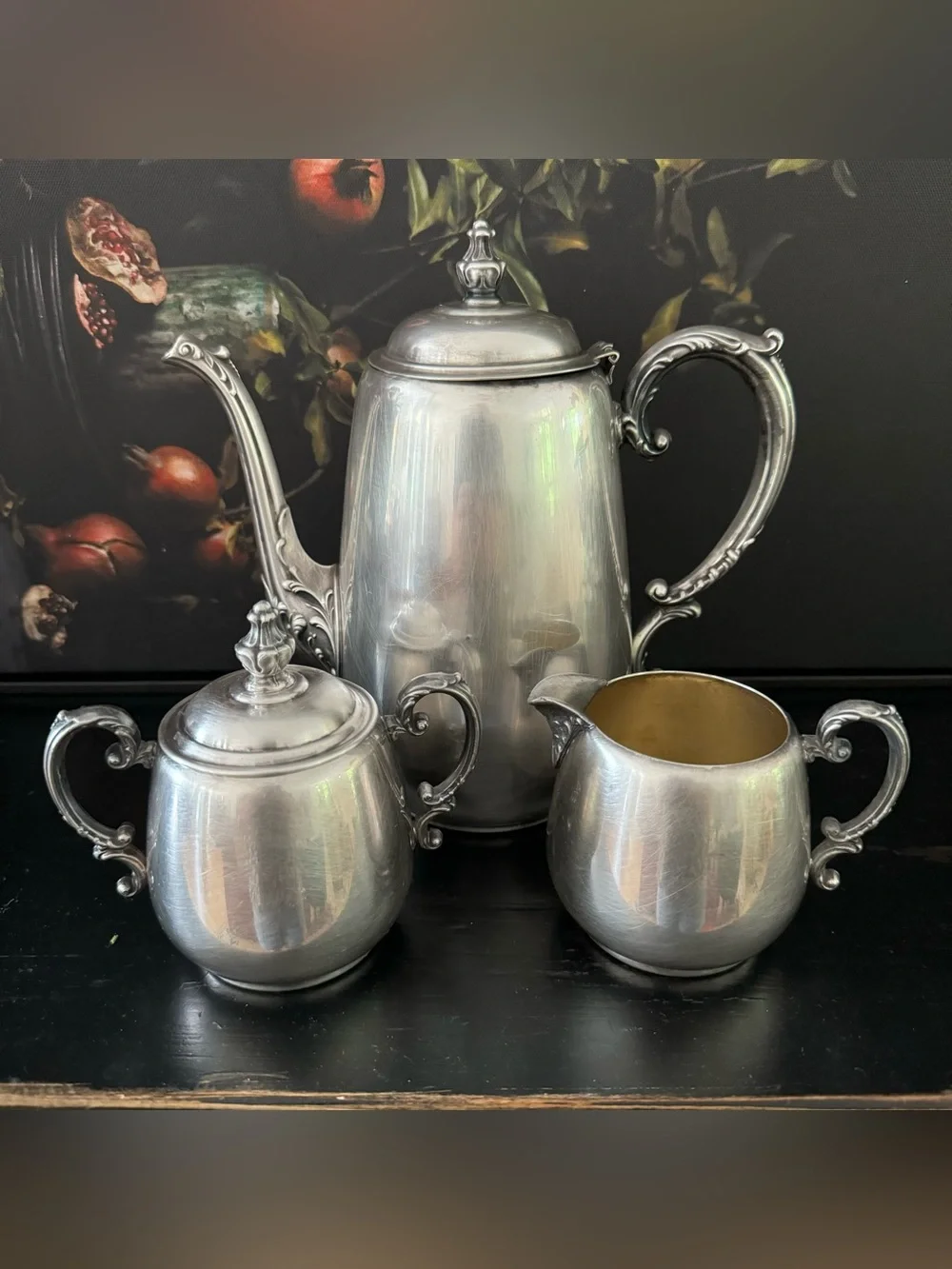 WM Rogers Silver Plate Silverplated 3ps Tea  / Coffee Set